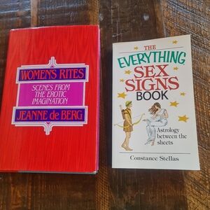 EROTICA - WOMEN'S RITES & EVERYTHING SEX SIGNS BOOK  Collectible Vintage